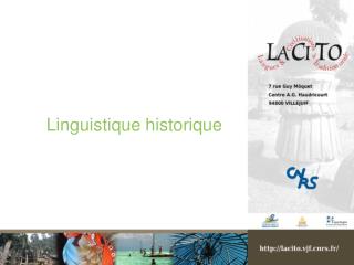 Linguistique historique