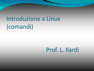 Introduzione a Linux (comandi)
