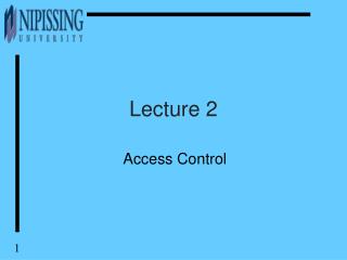 Lecture 2