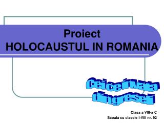 Clasa a VIII-a C Scoala cu clasele I-VIII nr. 92