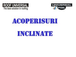 Acoperisuri inclinate