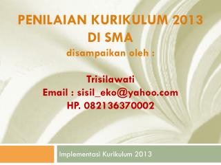 Implementasi Kurikulum 2013