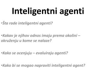 Inteligentni agenti