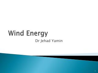 Wind Energy