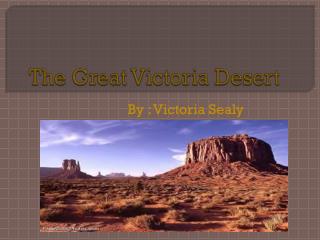 The Great Victoria Desert