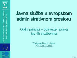 Javna slu žba u evropskom administrativnom prostoru