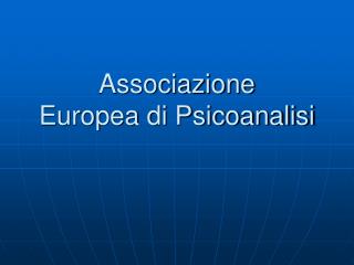 Associazione Europea di Psicoanalisi