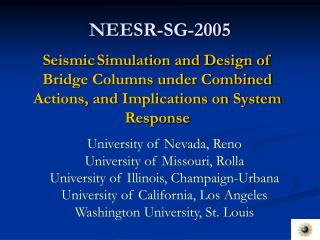 NEESR-SG-2005