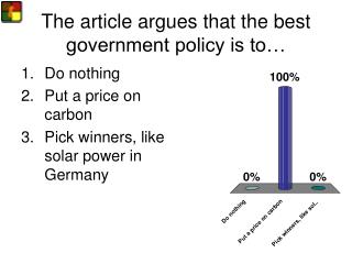 The article argues that the best government policy is to…