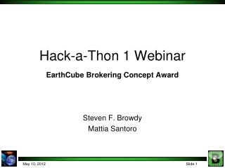 Hack-a-Thon 1 Webinar