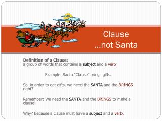 Clause …not Santa
