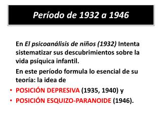 Período de 1932 a 1946
