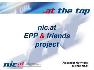 nic.at EPP &amp; friends project