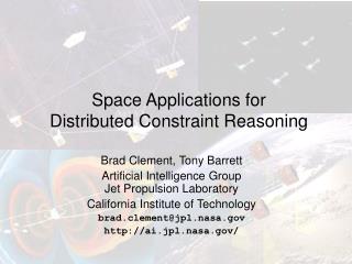 Space Applications for Distributed Constraint Reasoning