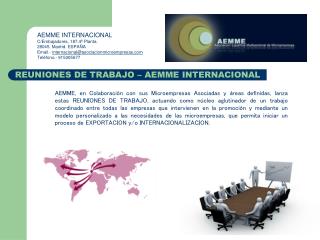 REUNIONES DE TRABAJO – AEMME INTERNACIONAL