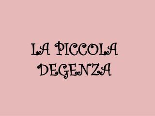 LA PICCOLA DEGENZA