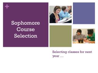 Selecting classes for next year …