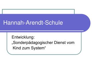 Hannah-Arendt-Schule