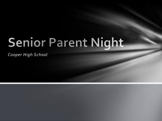 Senior Parent Night