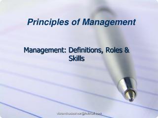 Management: Definitions, Roles &amp; Skills