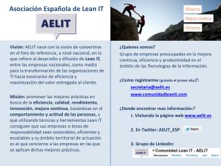 Asociación Española de Lean IT