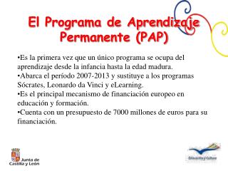 El Programa de Aprendizaje Permanente (PAP)