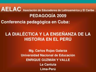 AELAC Asociación de Educadores de Latinoamérica y El Caribe