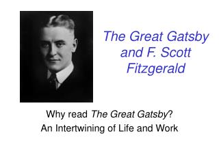 The Great Gatsby and F. Scott Fitzgerald