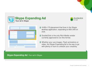 Skype Expanding Ad