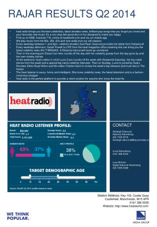 RAJAR RESULTS Q2 2014