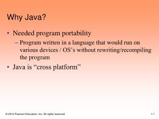 Why Java?