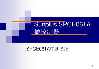 Sunplus SPCE061A 微控制器