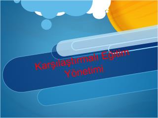 Karşılaştırmalı Eğitim Yönetimi