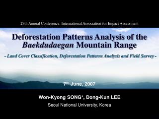 - Land Cover Classification, Deforestation Patterns Analysis and Field Survey -