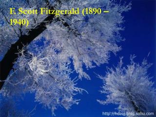 F. Scott Fitzgerald (1890 – 1940)