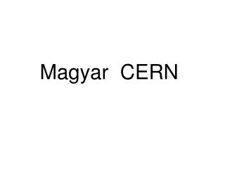 Magyar CERN