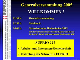 Generalversammlung 2005
