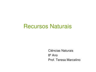 Recursos Naturais