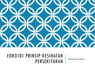 EOH3101 prinsip kesihatan persekitaran