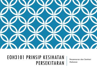 EOH3101 Prinsip kesihatan persekitaran