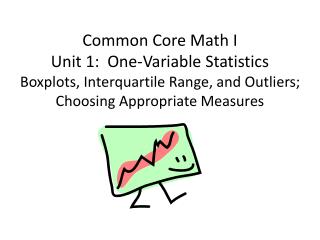 Describing Data Graphically