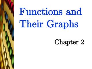 Functions and Their Graphs