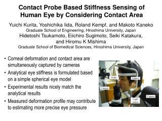 Contact Probe Based Stiffness Sensing of Human Eye by Considering Contact Area