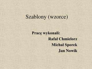 Szablony (wzorce)