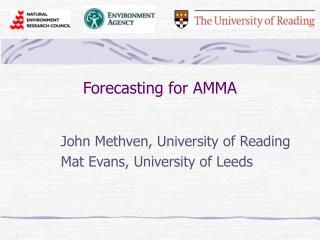 Forecasting for AMMA