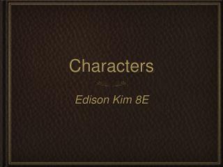 Characters