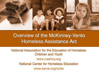 Overview of the McKinney-Vento Homeless Assistance Act