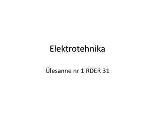 Elektrotehnika