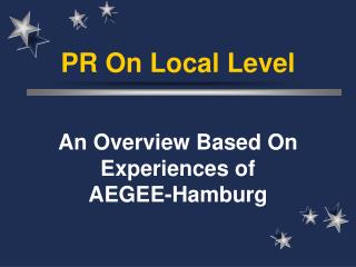 PR On Local Level