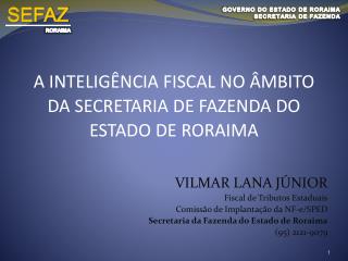 A INTELIGÊNCIA FISCAL NO ÂMBITO DA SECRETARIA DE FAZENDA DO ESTADO DE RORAIMA